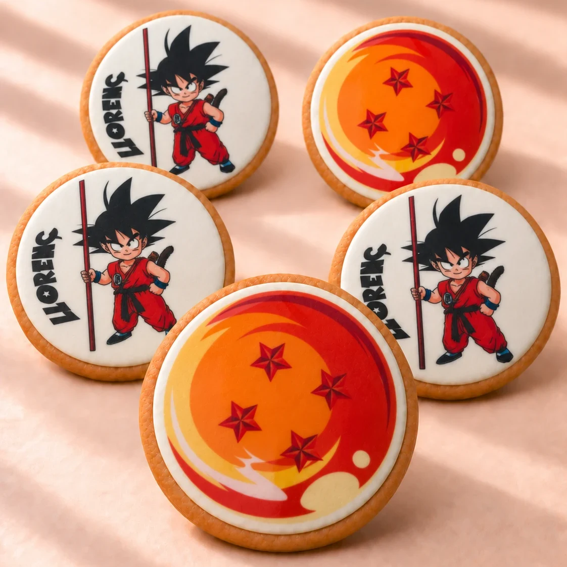 Ejemplo de galletas personalizadas con temática anime